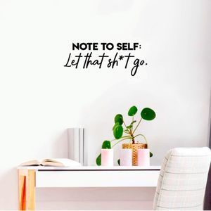 Vinyl Wall Decal “Note to Self”